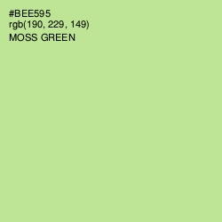 #BEE595 - Moss Green Color Image